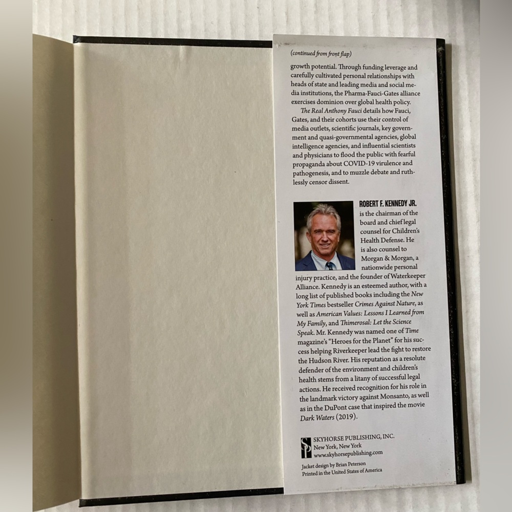 The Real Anthony Fauci Hardcover by Robert F. Kennedy Bestseller! - Picture 7 of 8